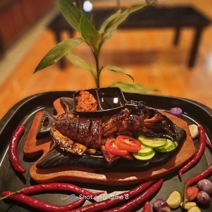 Cumi Bakar Sambal Petir Plus Nasi