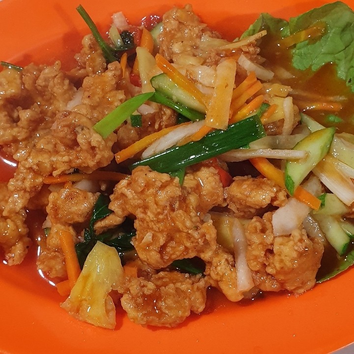 Cumi Goreng Tepung Asam Manis