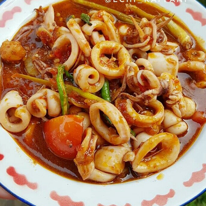 Cumi Saos Pedas Nasi