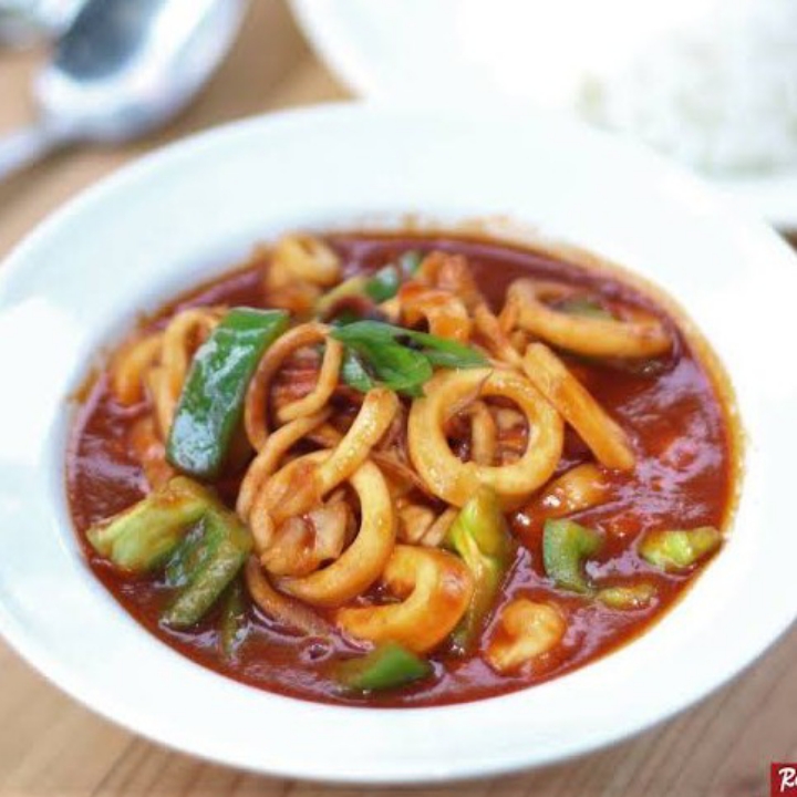 Cumi Saus Asam Manis