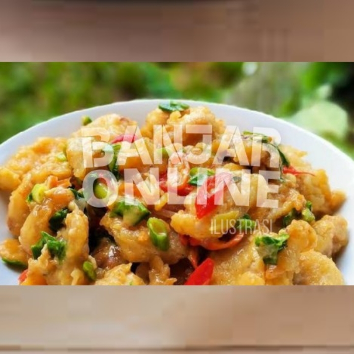 Cumi Saus Telur Asin