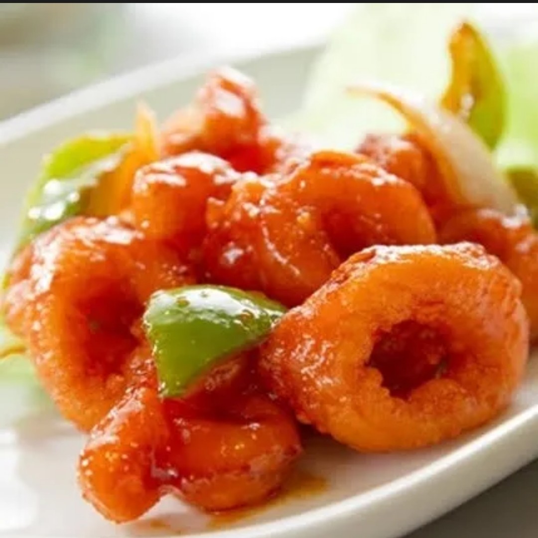 Cumi Tepung Asam Pedas