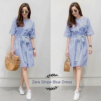 D Zara Stripe Blue Dress