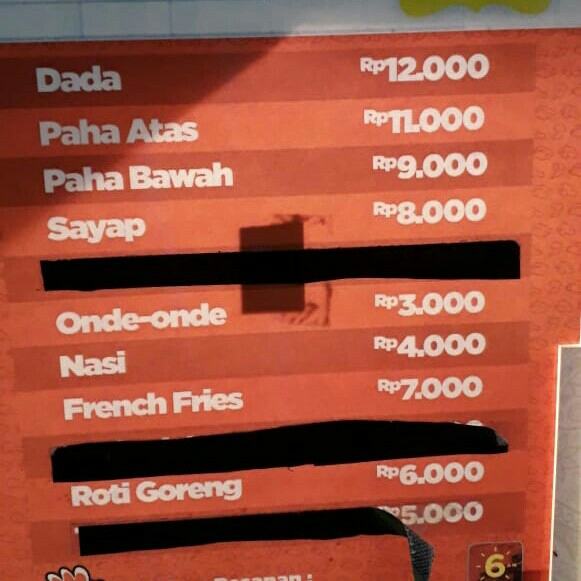 DAFTAR MENU HISANA CHIKEN