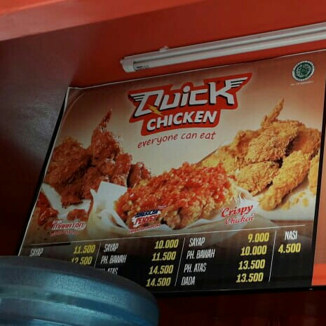 DAFTAR MENU QUICK CHIKEN