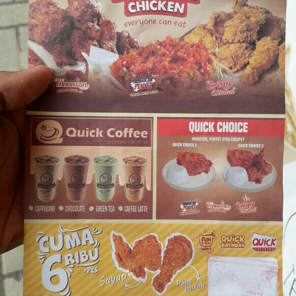 DAFTAR MENU QUICK CHIKEN