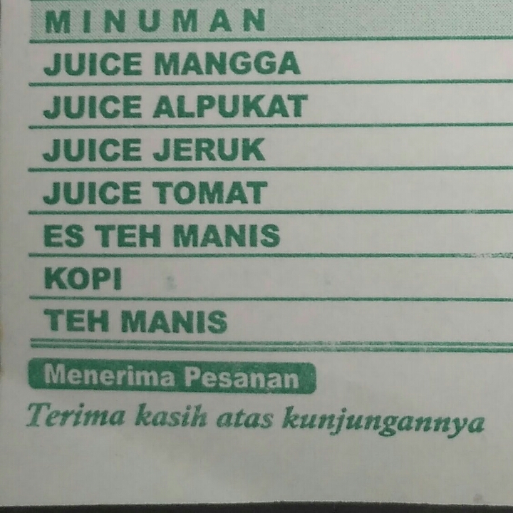 DAFTAR MENU RM LESEHAN IBU ENUNG