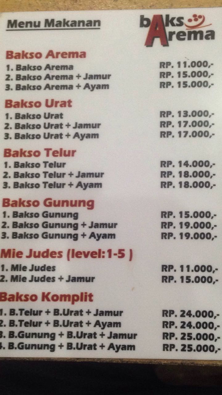 DAFTAR LABEL HARGA LENGKAP