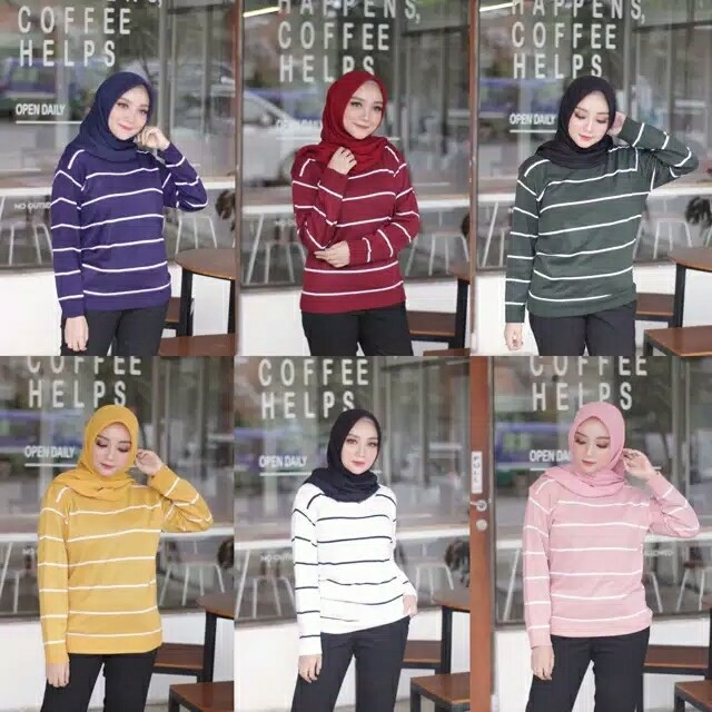 DE Sweater Rajut Knit Ziaadeline Blaster
