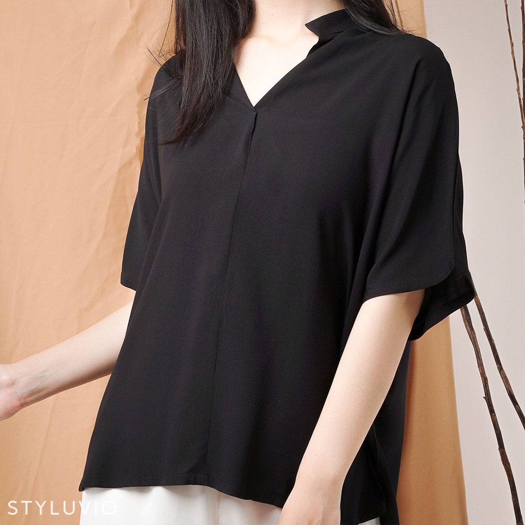 DETAIL ITEM - Lucia Rayon Blouse- CasualSmart casual comfy shirt