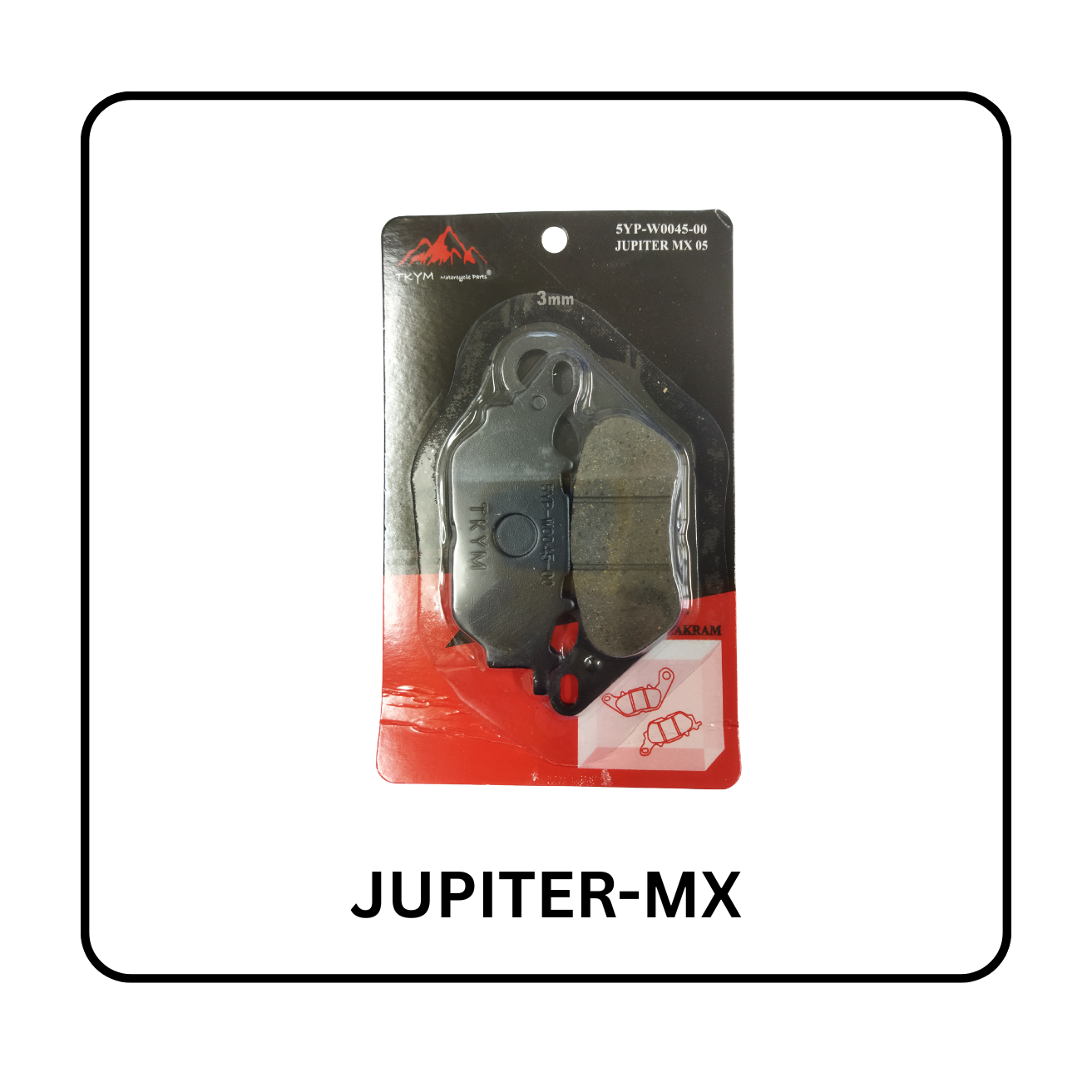 DISC PAD DEPAN JUPITER MX TEBAL 3MM