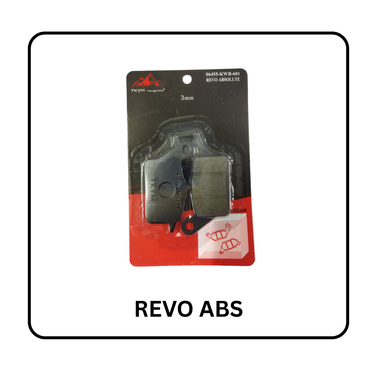 DISC PAD DEPAN REVO ABSOULUTE / BLADE TEBAL 3MM