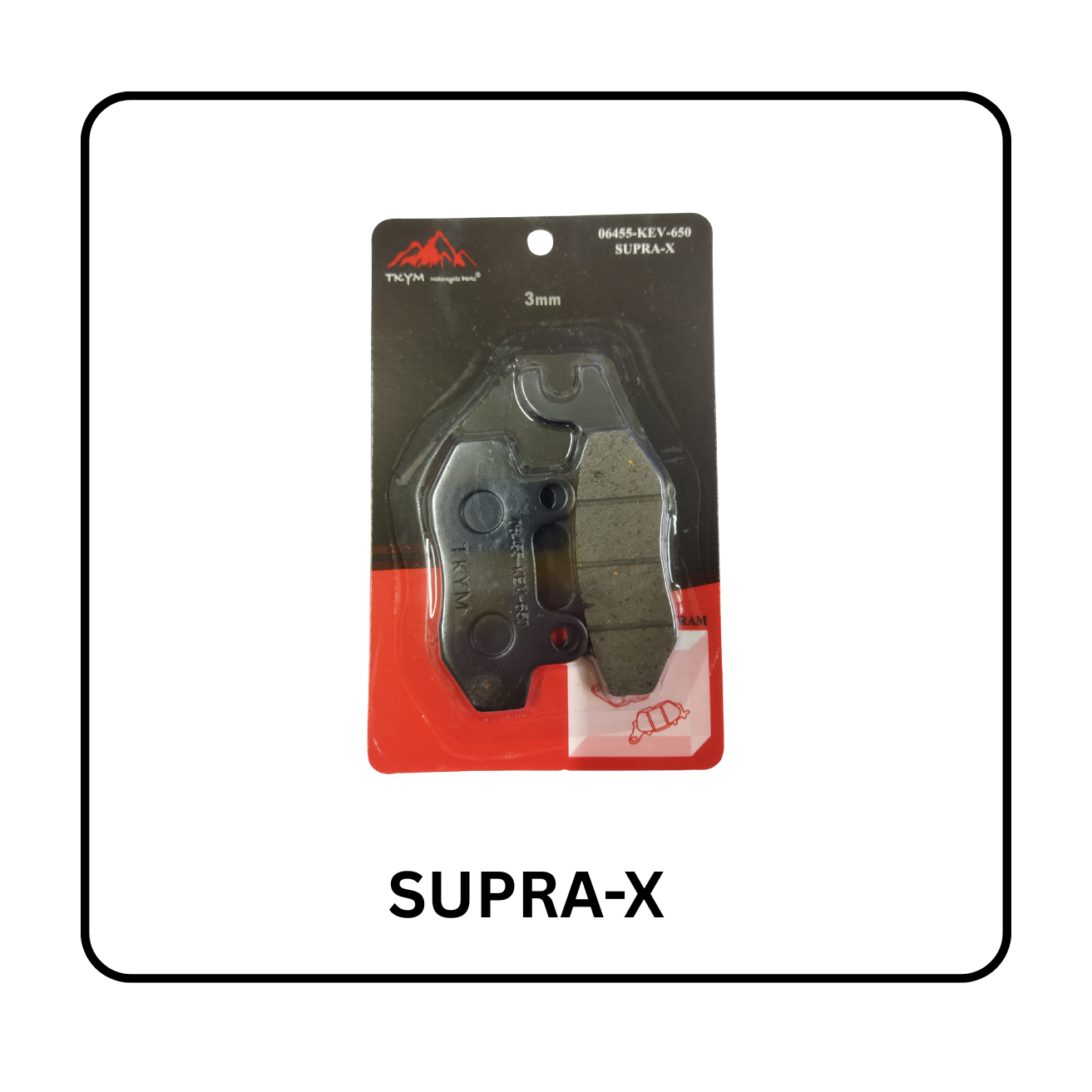 DISC PAD DEPAN SUPRA-X TEBAL 3MM