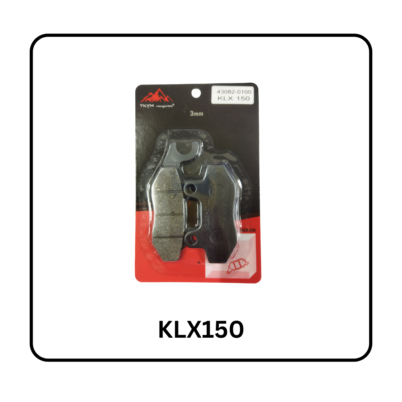 DISC PAD DEPAN THUNDER 125 / KLX150 TEBAL 3MM
