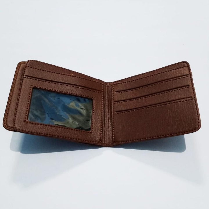 DOMPET PRIA PENDEK SEMI KULIT VJAG-144Variasihitam coklat tua cokl 3