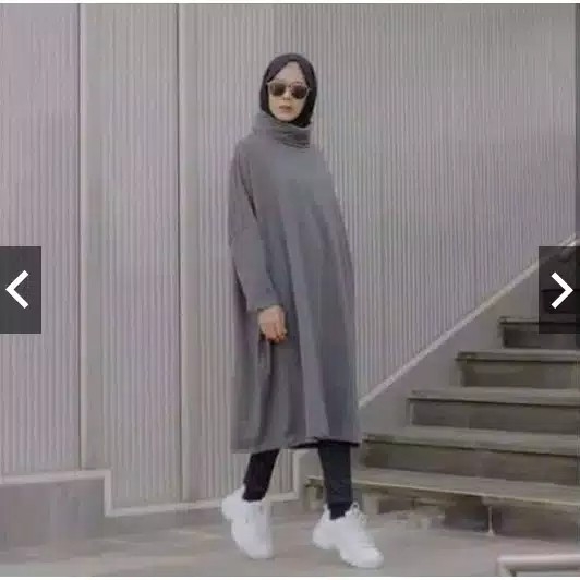 DRESS ARSIYA POLOS JUMBO KRAH TINGGI 2