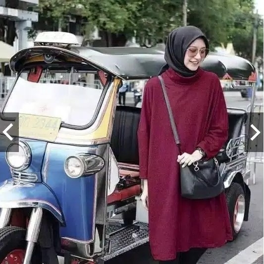 DRESS ARSIYA POLOS JUMBO KRAH TINGGI 3