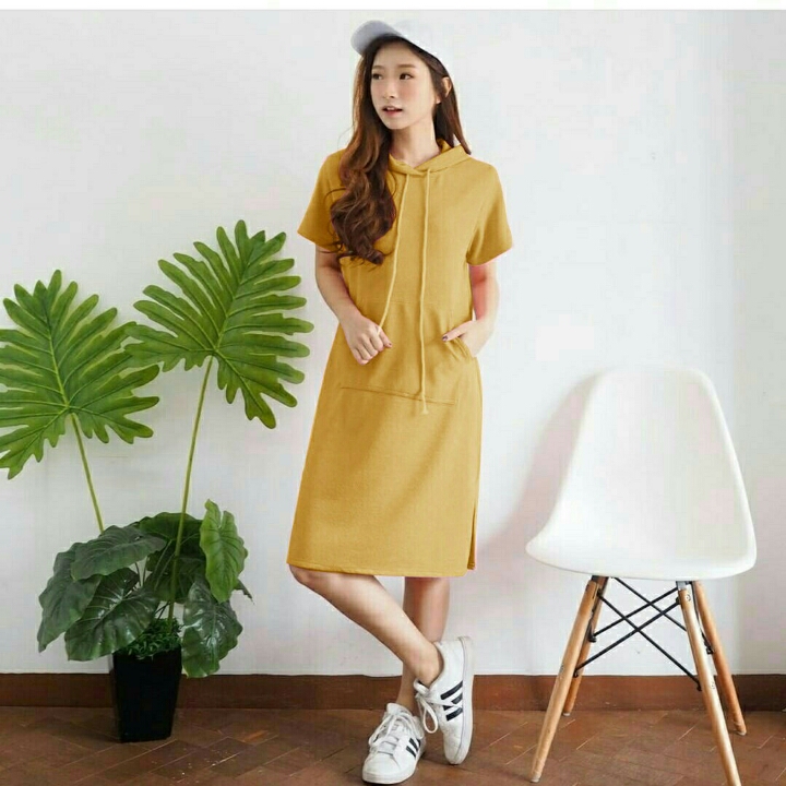 DRESS HOODIE MUSTARD