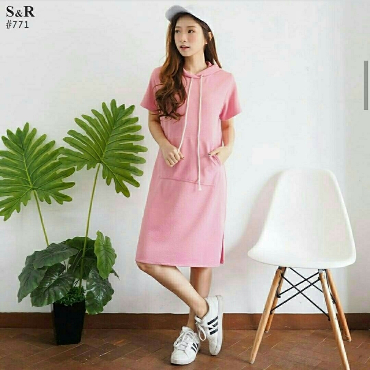 DRESS HOODIE PINK