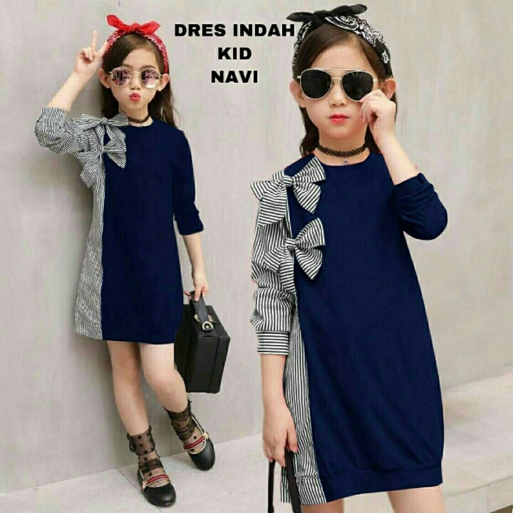 DRESS INDAH KID NAVY