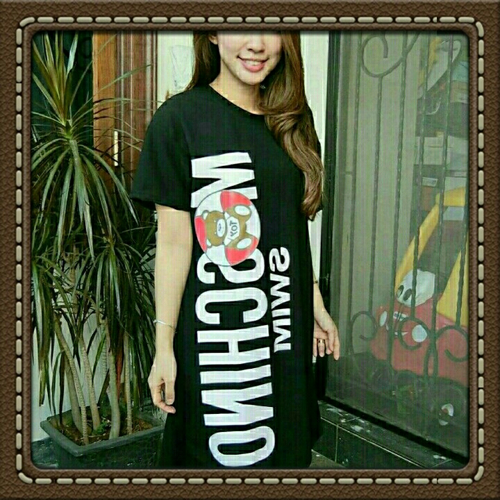 DRESS MOSCHINO BLACK