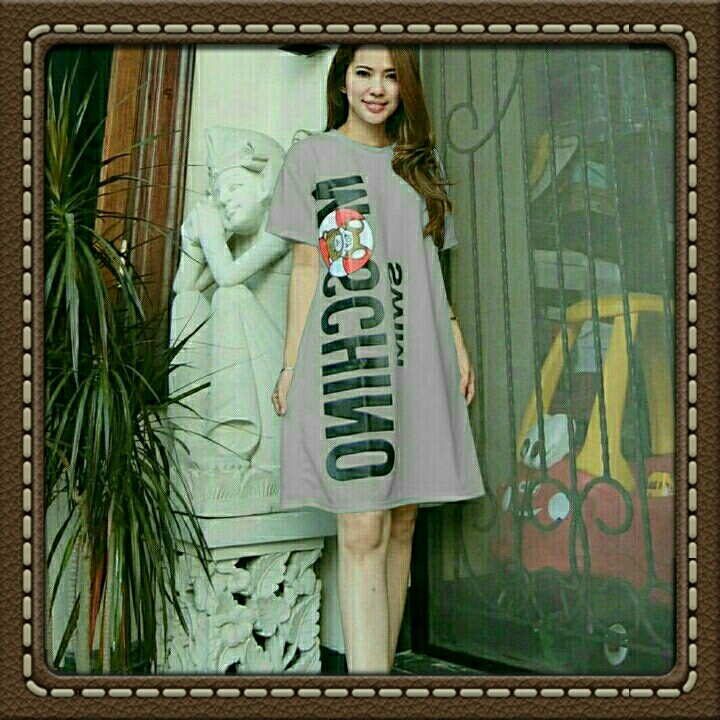 DRESS MOSCHINO GREY