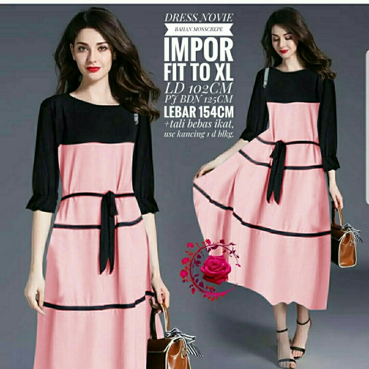 DRESS NOVIE PINK