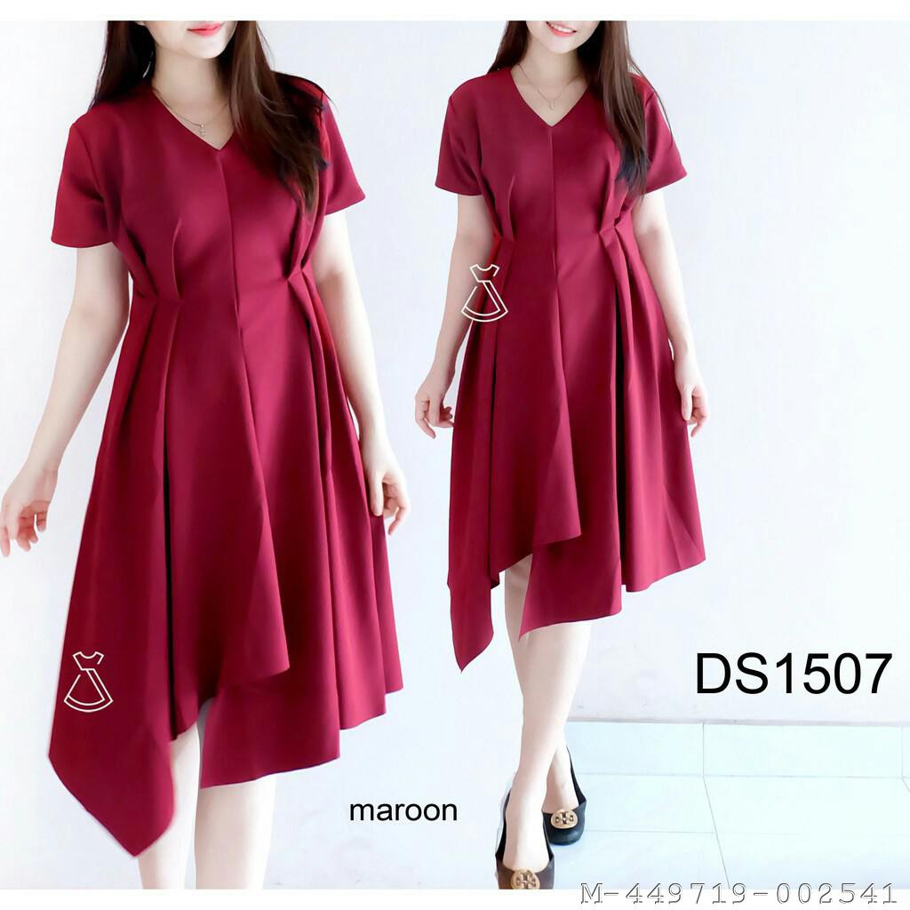 DRESS WANITA HILDA MOSCREPE 2