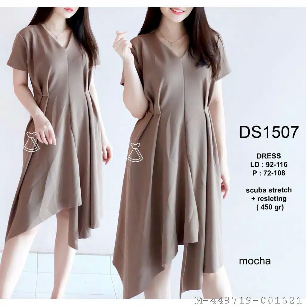 DRESS WANITA HILDA MOSCREPE 3