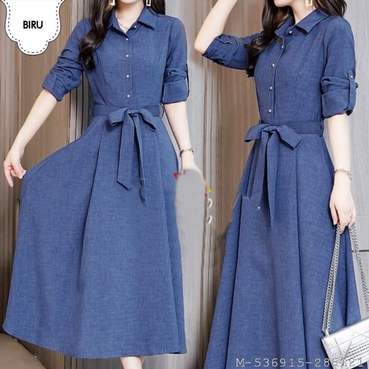 DRESS WANITA MAXI GAUN SUPERNOVA VFAS-917 3