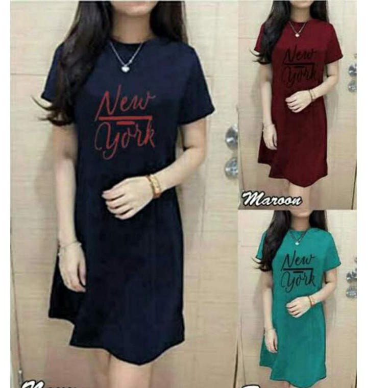 DRESS WANITA NEW YORK TIMBUL