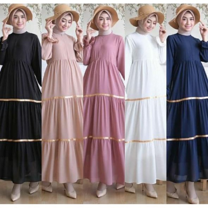 DRESS WANITA PITA MOSSCREPE VONS-301