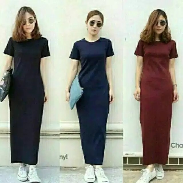 DRESS elsa plain maxi