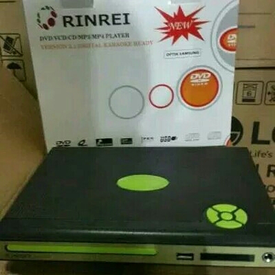 DVD VCD CD MP3 MP4 PLAYER USB DAN DIGITAL KARAOKE RINREI