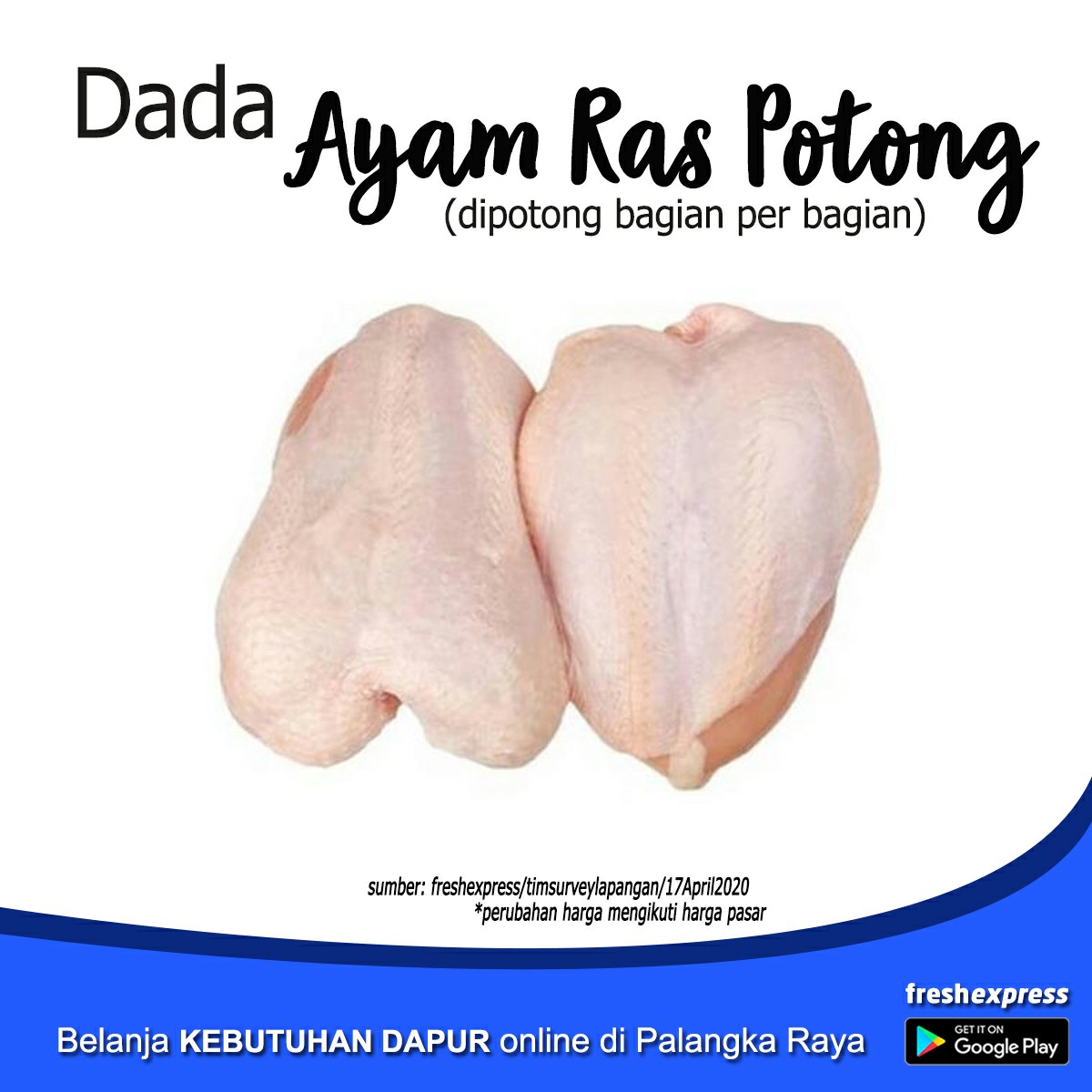 Dada Ayam Ras Potong - 1Kg