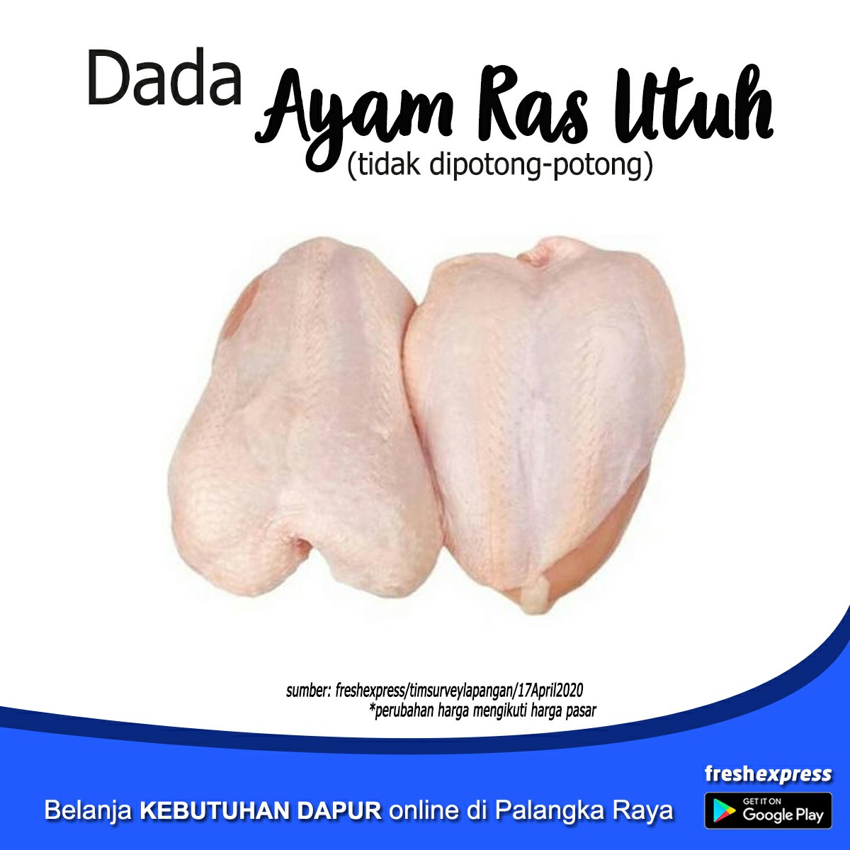 Dada Ayam Ras Utuh 1 Kg