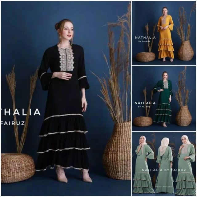 Daster Arab Nathalia By Fairuz ORI 4warna