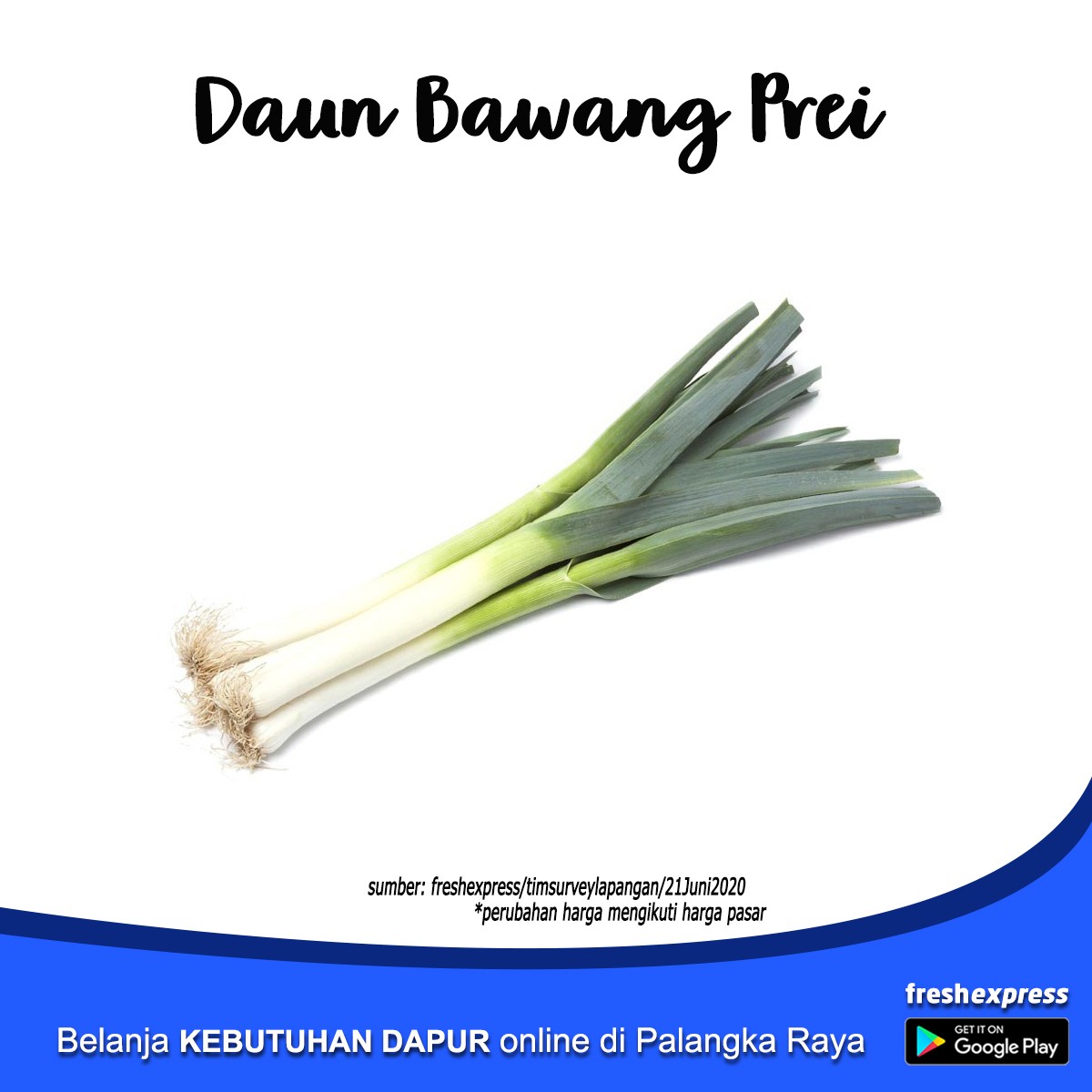 Daun Bawang Prei Ikat Kecil