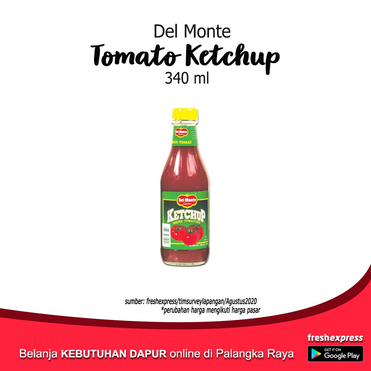 Del Monte Tomato Ketchup 340 Ml