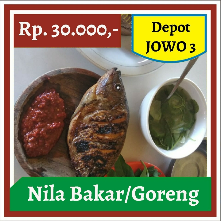 Depot Jowo 3-Nila Bakar atau Goreng