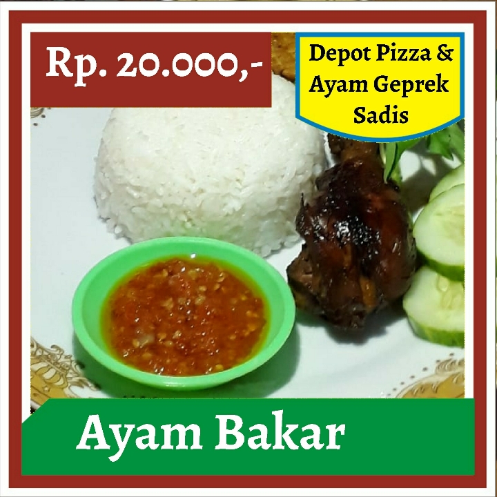 Depot Pizza dan Ayam Geprek Sadis-Ayam Bakar