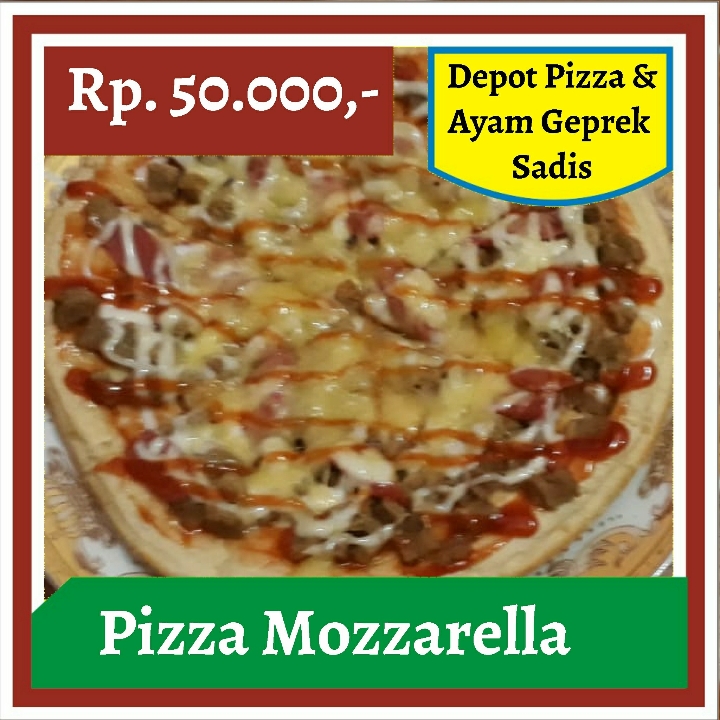 Depot Pizza dan Ayam Geprek Sadis-Pizza Mozzarella