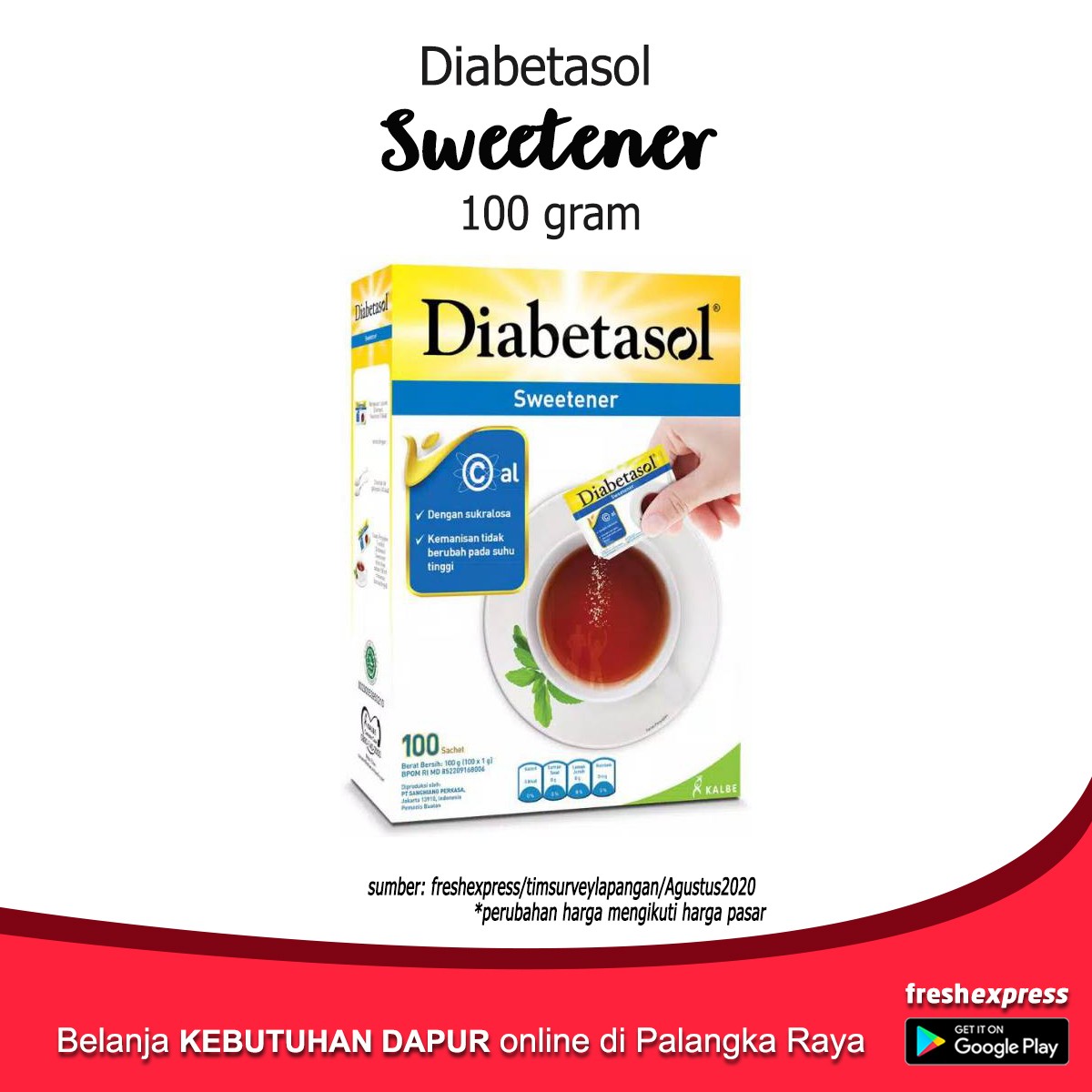 Diabetasol Sweetener 100 Gram
