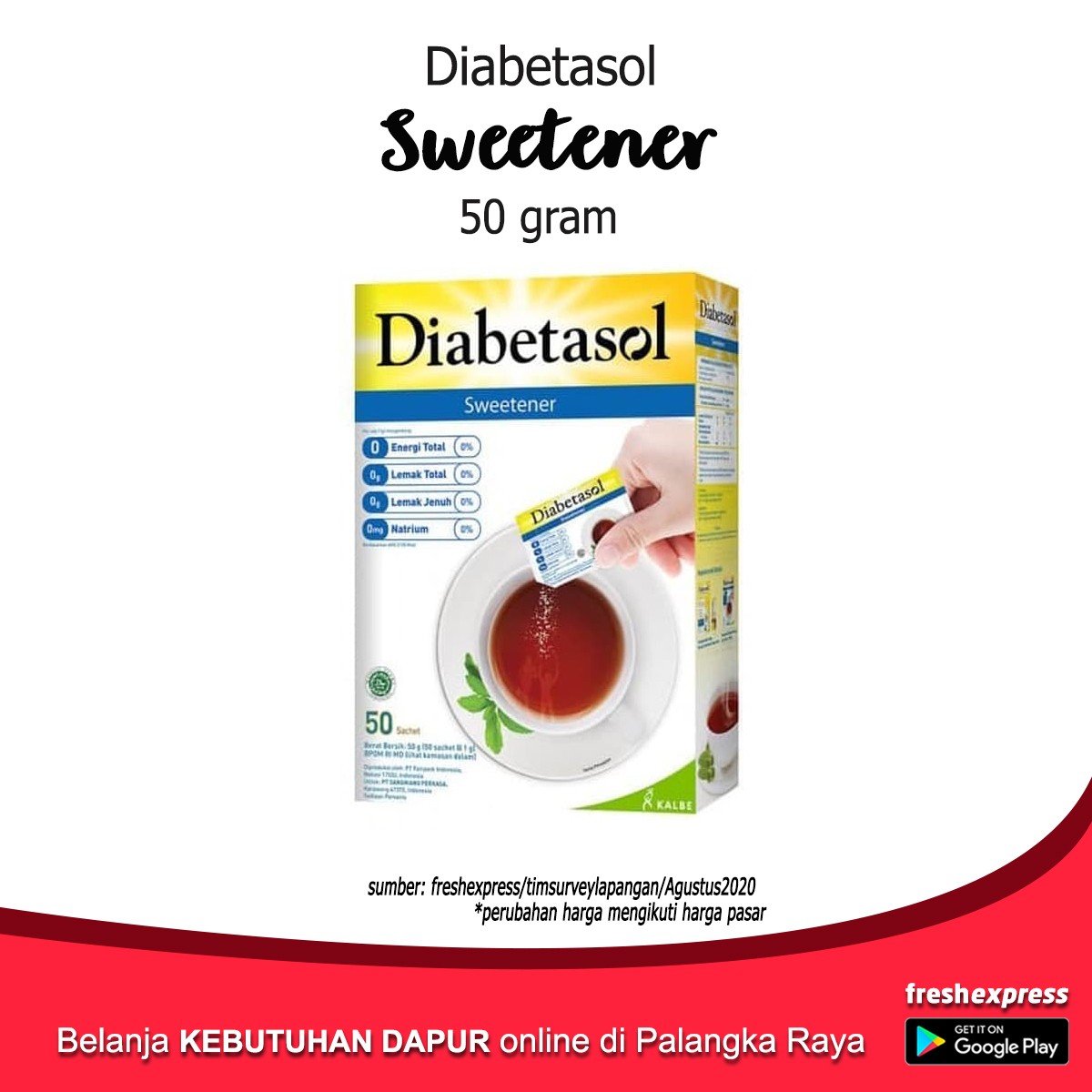 Diabetasol Sweetener 50 Gram
