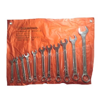 Diamond Kunci Ring Pas 11 Pcs 8-24 mm Combination Spanner Set