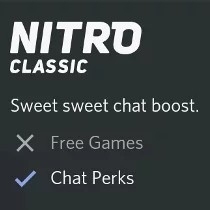 Discord Nitro Classic 1 Bulan