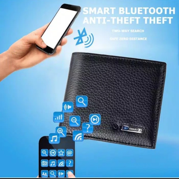Dompet Import Bluetooth Wallet SMART lacak Dompet Via GPS