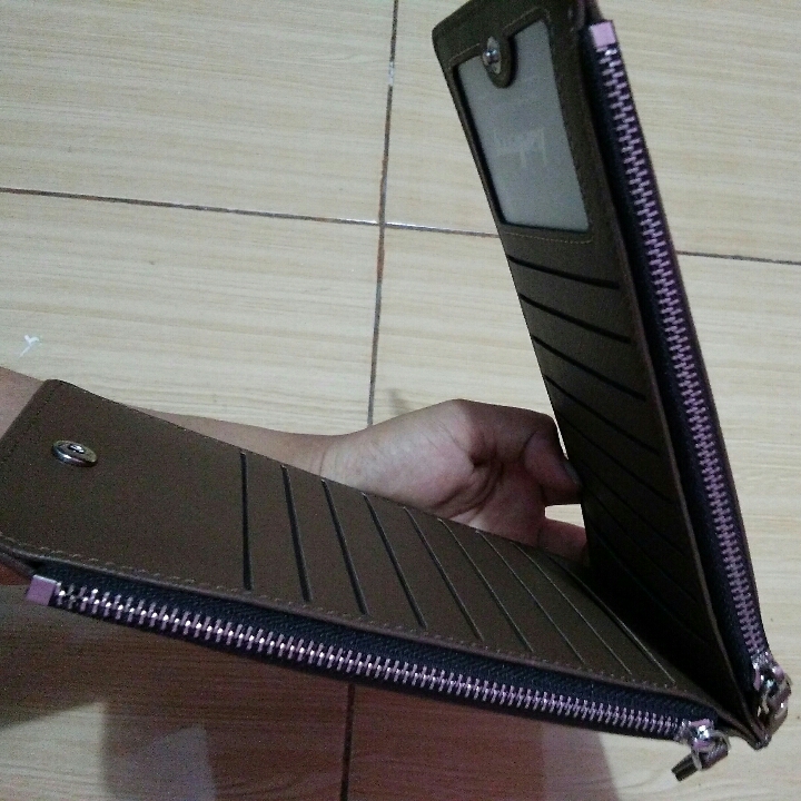 Dompet kulit kartu Pria Wanita 2