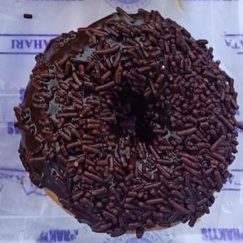 Donat Glaze Toping Coklat Dan Meses