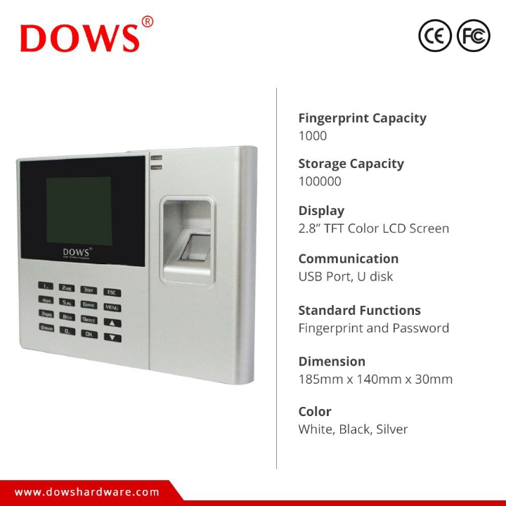 Dows D3 Mesin Absensi Fingerprint Dan Akses Kontrol 3